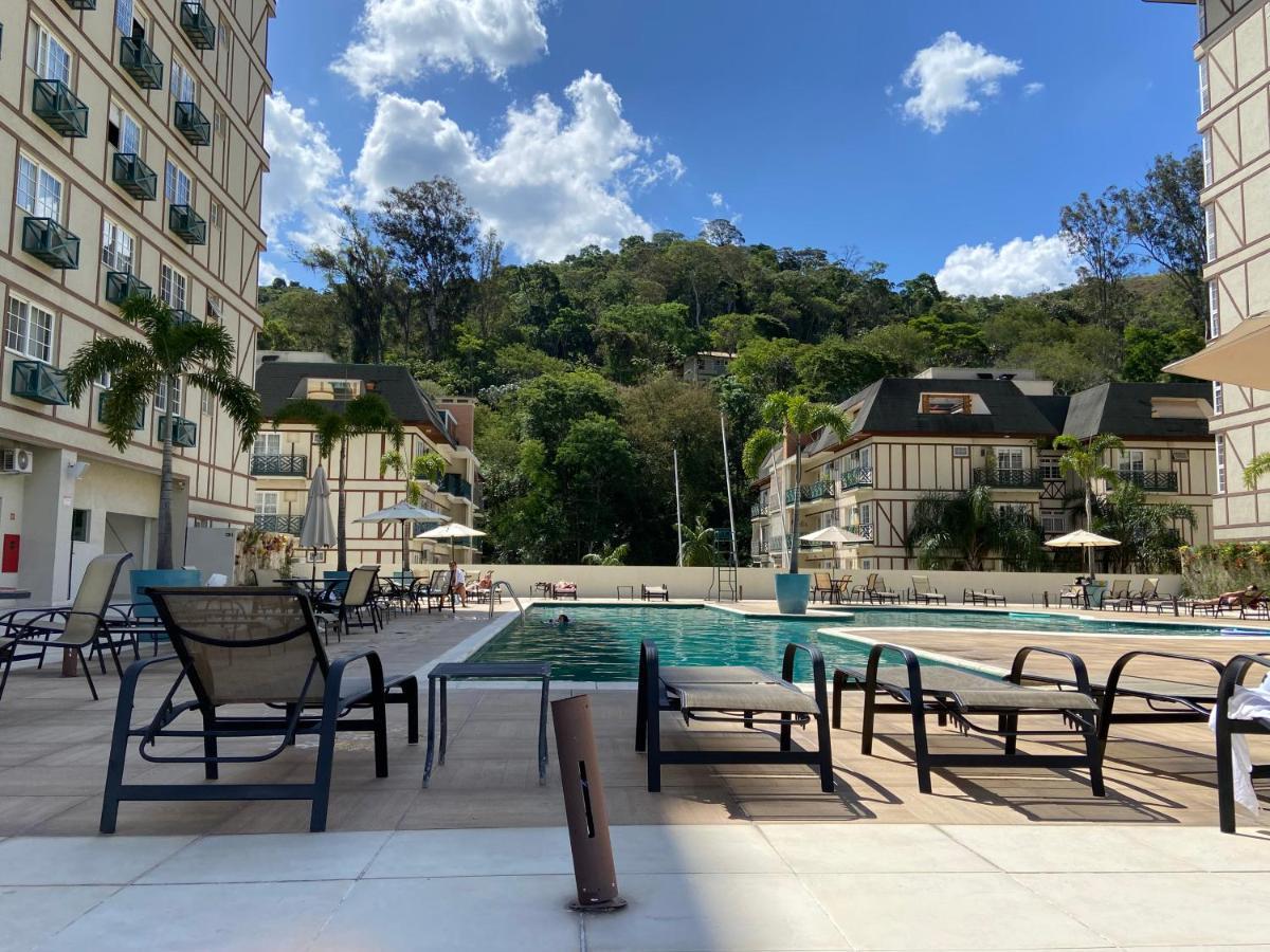 דירות Petrópolis Flat 217 Granja Brasil - Com Piscina Em Itaipava מראה חיצוני תמונה