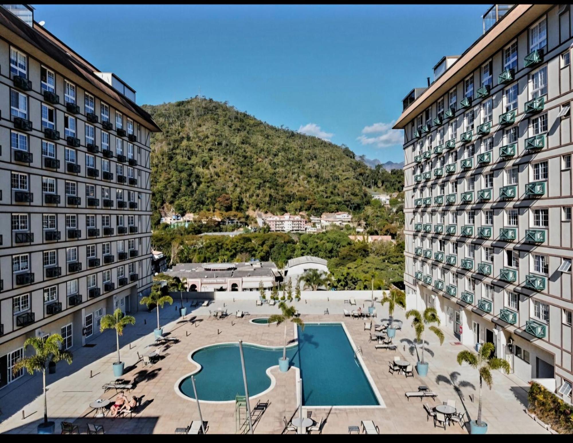 דירות Petrópolis Flat 217 Granja Brasil - Com Piscina Em Itaipava מראה חיצוני תמונה